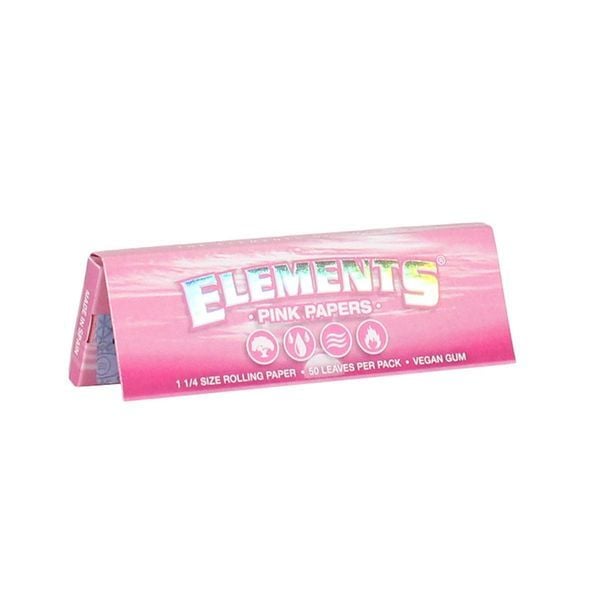 Elements Pink Rolling Papers 1 1/4