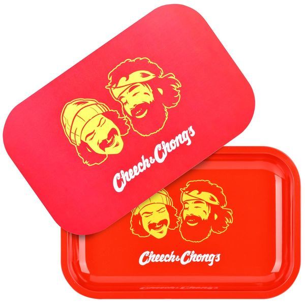 Metal Rolling Tray With Lid Small (Cheech & Chong x Pulsar)