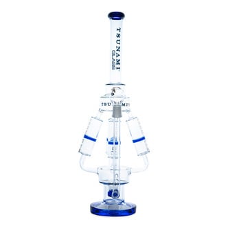 Bong Sprinkler Perc Quad Honeycomb 21" (Tsunami Glass)