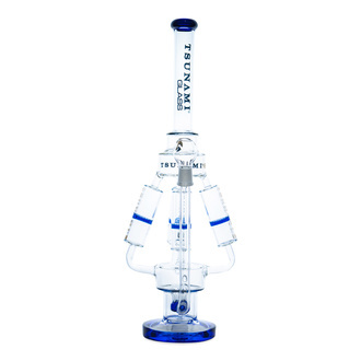 Bong Sprinkler Perc Quad Honeycomb 21" (Tsunami Glass)