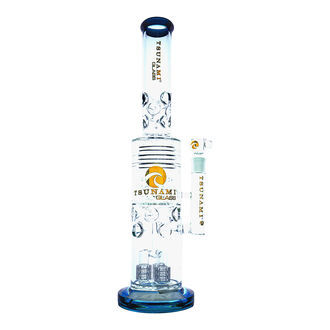 Bong Barrel Showerhead Drum Honeycomb 20" (Tsunami Glass)