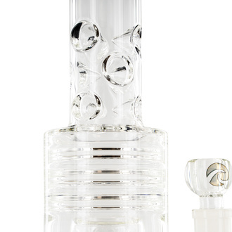Bong Barrel Showerhead Drum Honeycomb 20" (Tsunami Glass)