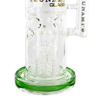 Bong Barrel Showerhead Drum Honeycomb 20" (Tsunami Glass)