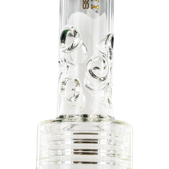 Bong Barrel Showerhead Drum Honeycomb 20" (Tsunami Glass)