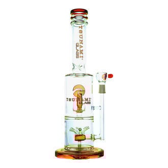 Bong Sprinkler Cube Perc 14'' (Tsunami Glass)