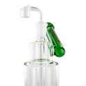 Dab Rig Side Neck Shower Head Dab Rig 10" (Tsunami Glass)