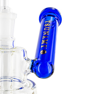 Dab Rig Side Neck Shower Head Dab Rig 10" (Tsunami Glass)