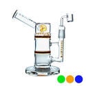 Dab Rig Side Neck Honey Turbine 9" (Tsunami Glass)