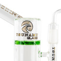 Dab Rig Side Neck Honey Turbine 9" (Tsunami Glass)