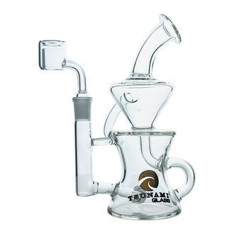 Dab Rig Sprinkler Recycler 9'' (Tsunami Glass)