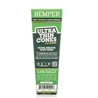 Ultra Thin White 1 1/4 Cones (Hemper) 6pk
