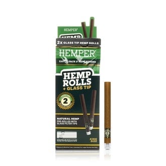 Coni Pre-rollati King Size + Filtri in Vetro 2PK (Hemper)