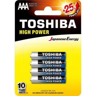 Batterie alcaline AAA (TOSHIBA)