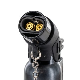 Accendino in metallo con doppia fiamma