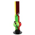Bong in acrilico Rasta Twist