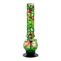 Bong in acrilico con foglie