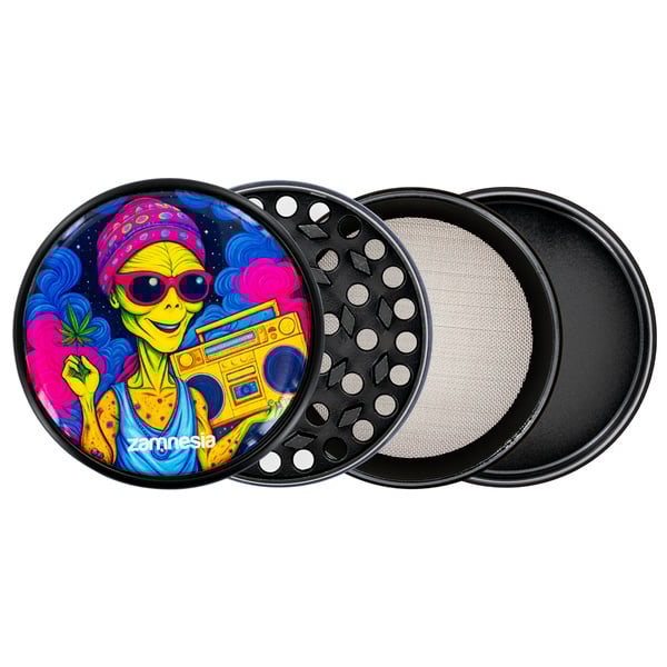 Collezione di grinder in metallo Area 420 (Zamnesia) - 4-parti Ø63mm