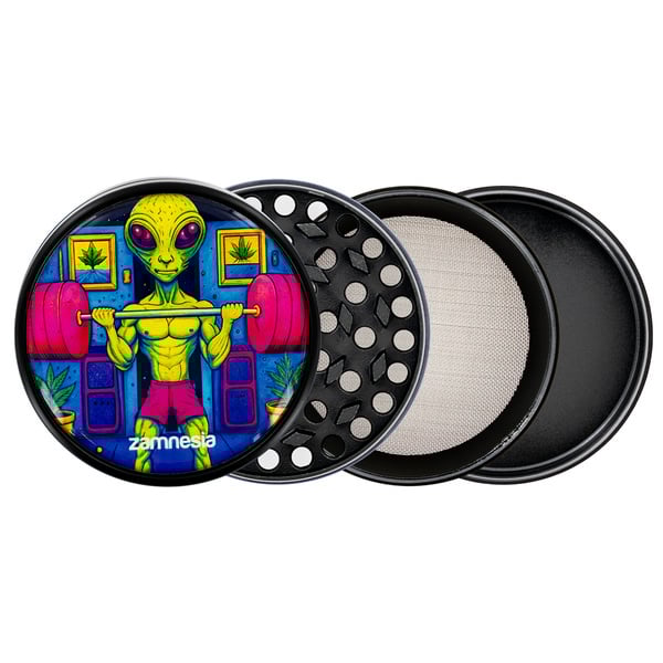 Collezione di grinder in metallo Area 420 (Zamnesia) - 4-parti Ø63mm