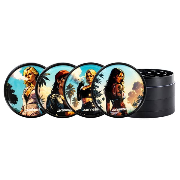 Collezione di grinder in metallo Bad Bitches (Zamnesia) - 4-parti Ø63mm