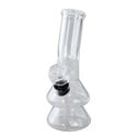 Mini Glass Bong (Black Leaf)