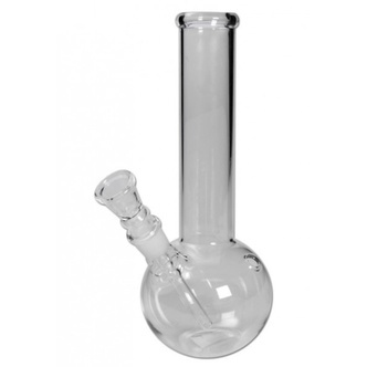 Bong in Vetro Straight con Base Tonda