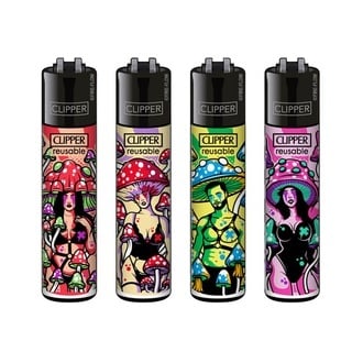Accendino Clipper Kinky Shroom