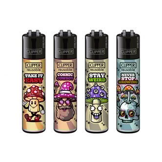 Accendino Clipper Shrooms
