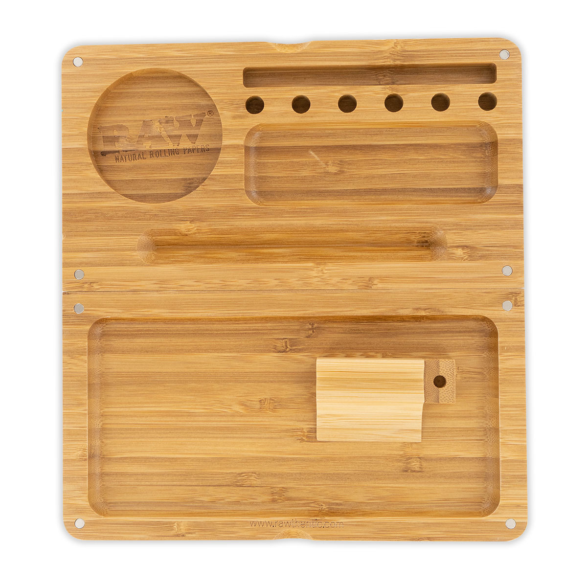 Vassoio In Bambù Zeller 58x38x6 Cm Con Maniglie - Naturale E Resistente - Foto 4