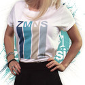 T-Shirt con Maniche Arrotolate Retro | Donna