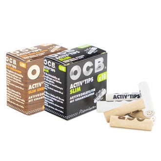 OCB Activ'Tips Slim Filtri a Carbone Attivo