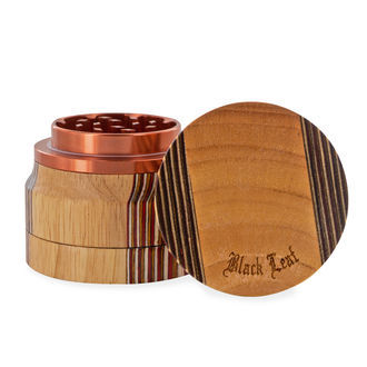 Grinder in Alluminio e Legno (Black Leaf)