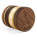 Grinder in Legno ed Alluminio Dorato (Black Leaf)