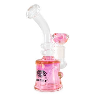 Bong in Vetro Rosa Trasparente (Breit)