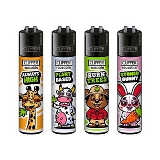 Accendino Clipper Stoned Animals
