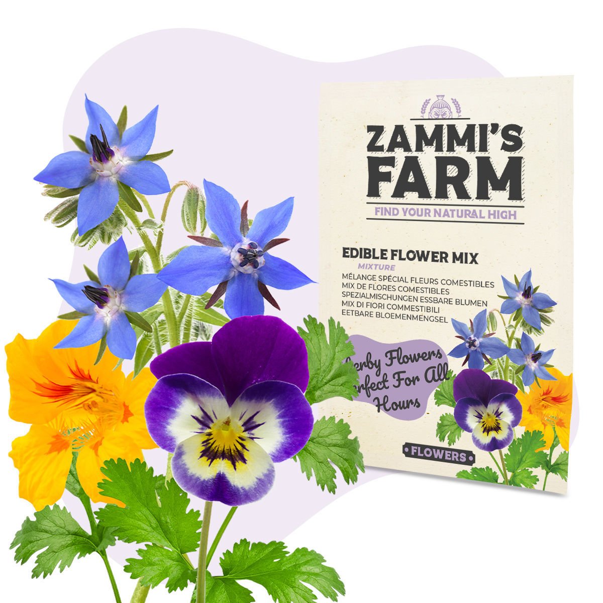 Mix semi di fiori commestibili - Zamnesia