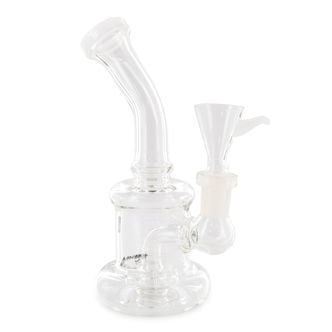 Bubbler in Vetro con Percolatore (Black Leaf)