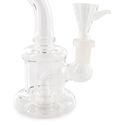 Bubbler in Vetro con Percolatore (Black Leaf)