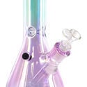 Ice Bong in Vetro Arcobaleno (Black Leaf)