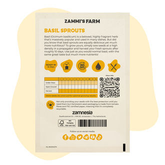 Semi di basilico da germoglio (Ocimum basilicum)