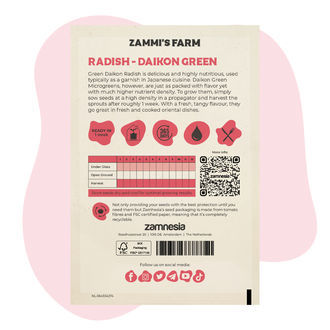 Semi di ravanello Daikon per microgreen (Raphanus sativus)