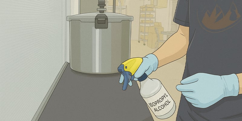 1. Sterilizzate l'ambiente e gli strumenti di lavoro