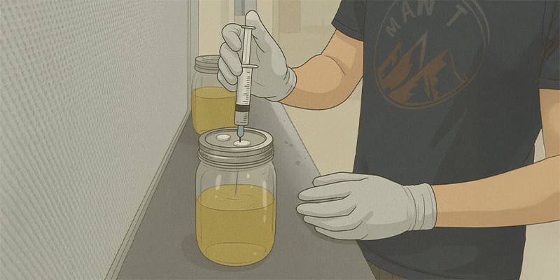4. Inoculare il barattolo