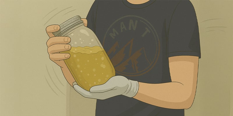6. Ossigenate la coltura liquida