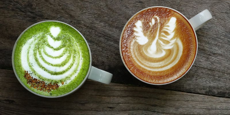 Matcha e caffè