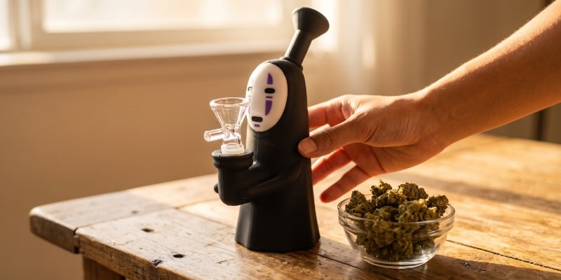Bong in silicone spirito senza volto