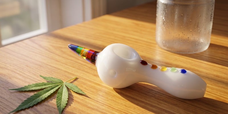 Pipa di Vetro Unicorno Pipa di Vetro Unicorno