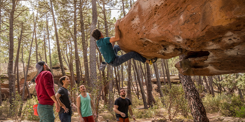 Dove fumare durante il bouldering?