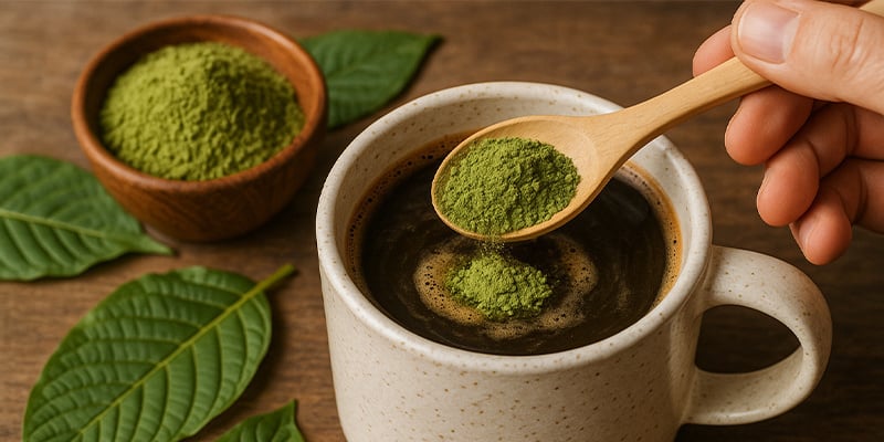 Combinare kratom e caffè