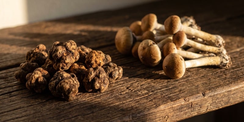 Tartufi allucinogeni contro funghi allucinogeni Tartufi allucinogeni contro funghi allucinogeni