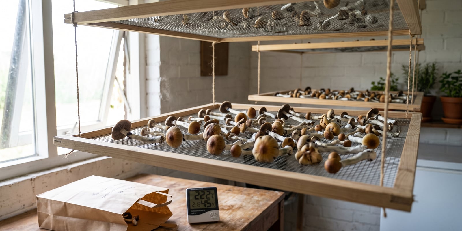 Essiccazione all'aria dei funghi allucinogeni Essiccazione all'aria dei funghi allucinogeni